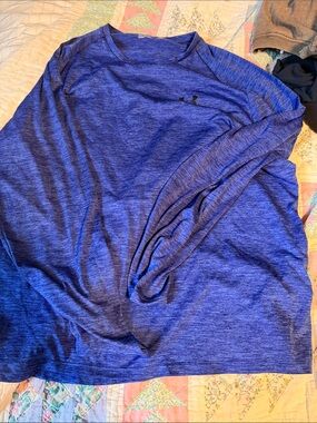 Under Armour Men’s Long Sleeve Tech Tee - Royal Blue Heather